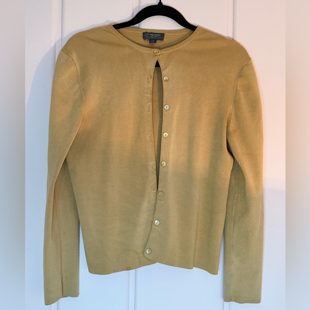 Classiques Silk Entier Tan Cardigan